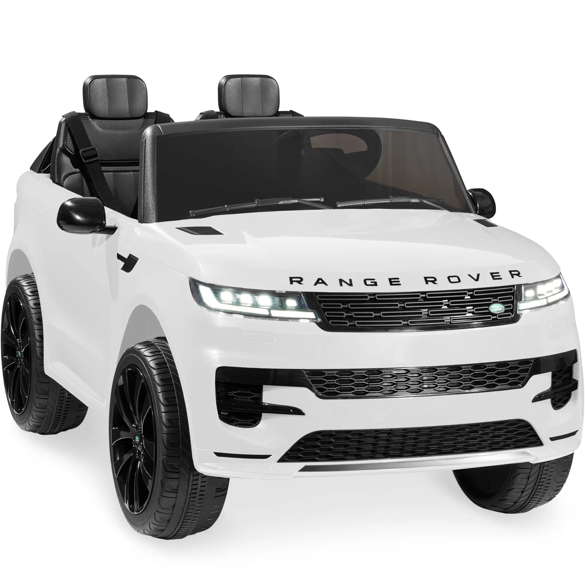 Best Choice Products Kids 24V 2-Seater Licensed Range Rover Ride-On Car w/ Parent Control 132lb Weight Capacity