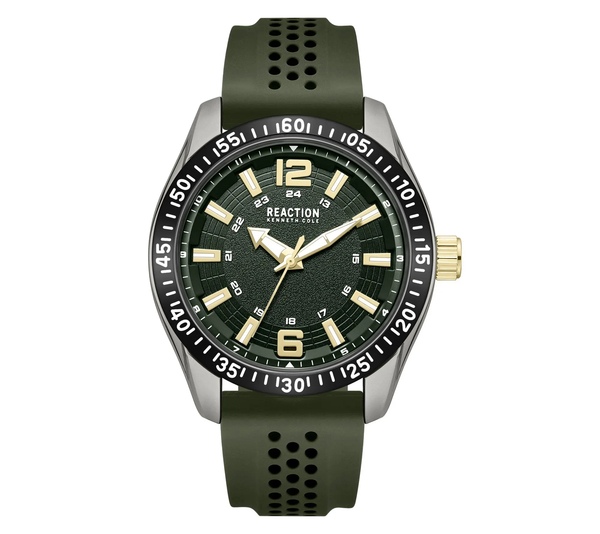 Kenneth Cole Reaction Men's Classic Green Silicone Strap Watch
