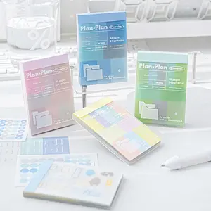 48 Sheets/book Sticker Book, Multi-Functional Marking Theme Stickers, Daily Reminder Index Tabs, Important Highlighter Stickers, Sticky Labels, Office Supplies