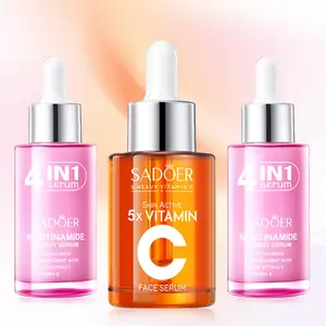 【BUY 1 GET 2 FREE】 5X Vitamin C Face Serum & 4-in-1 Super Essence Lotion ,Sets of vitamin C skin care kits, Moisturizing, Hydration ,Clean,for all Skins Gift for Women