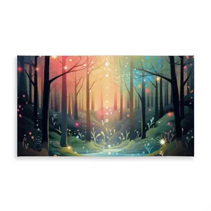 MWW C1TCLRGEZJSOY4 58 x 102 in. Magical Forest Turquoise Tablecloth for Indoor & Outdoor Decor