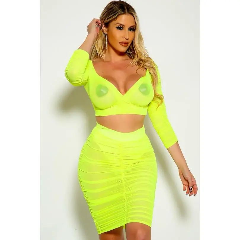 neon festival dress LED Net Festival Dress