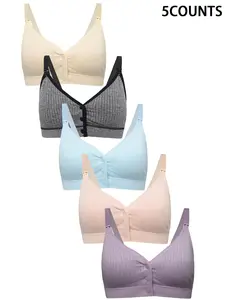 Maternity Nursing Bra Set, Pregnancy Maternity Bra, Soft Comfortable Breastfeeding Bras, Two-Way Feeding Design, Large Size Nighttime Use, Essential for Moms