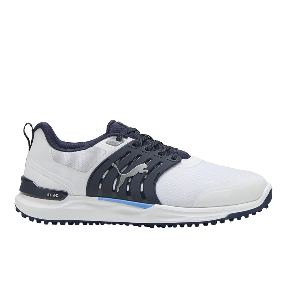 PUMA Mens Ignite Elevate 2 Golf Sneakers Shoes - White PUMA Mens Ignite Elevate 2 Golf Sneakers Shoes - White