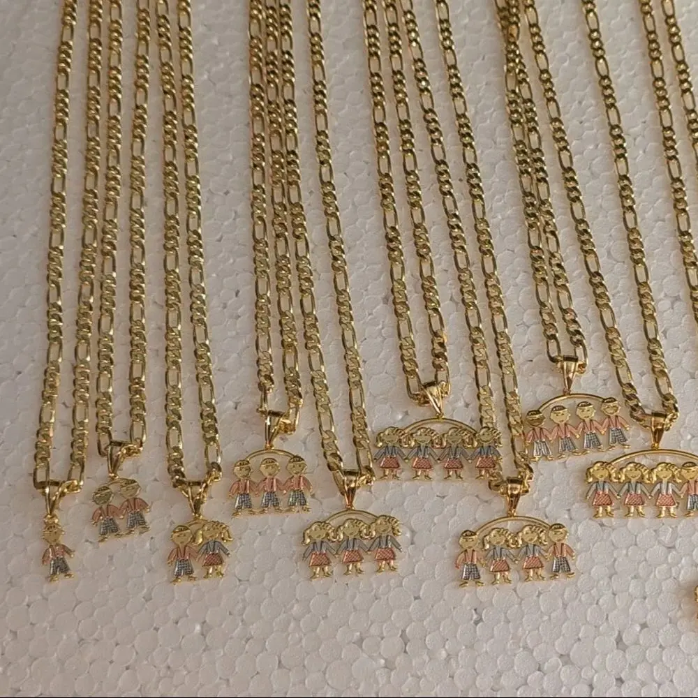 kids pendant gold plated comes with chain