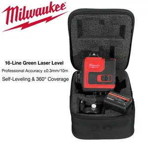 Milwaukee 16 Line Self Leveling Tool for Tiling green beam 360