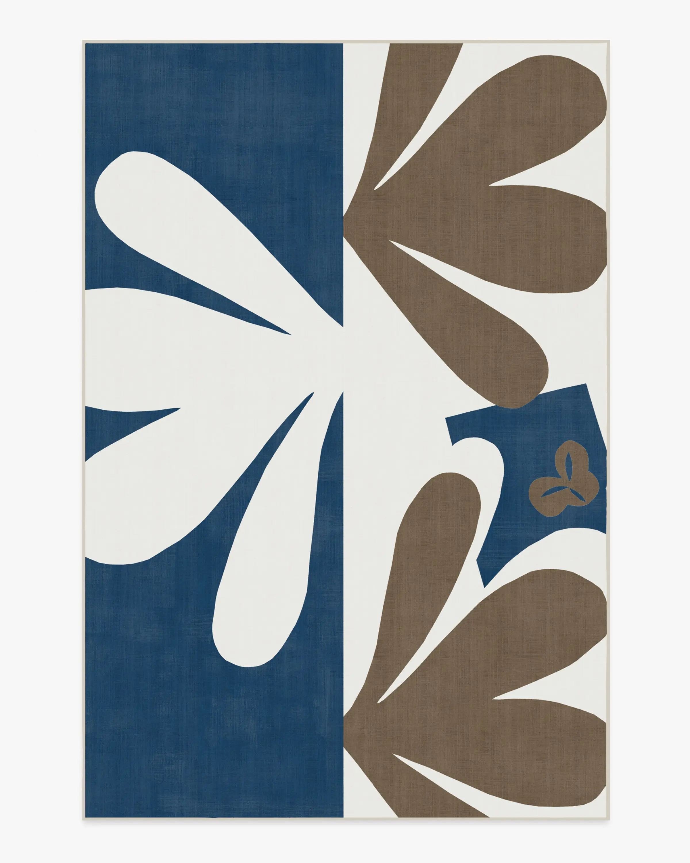 Kolmikko Blue & Tan Rug by Marimekko
