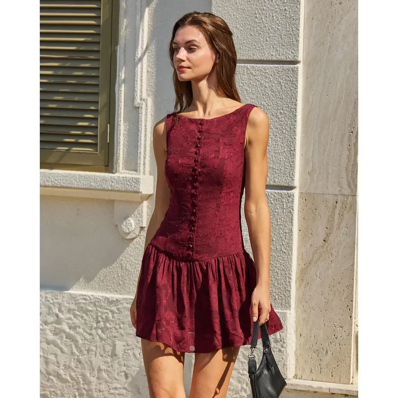 jacquard mini dress - TikTok Shop