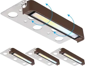LEONLITE 5CCT LED Hardscape Lighting Swivel (4 inch/ 7 inch/ 12 inch), 2200K/2700K/3000K/4000K/5000K Selectable
