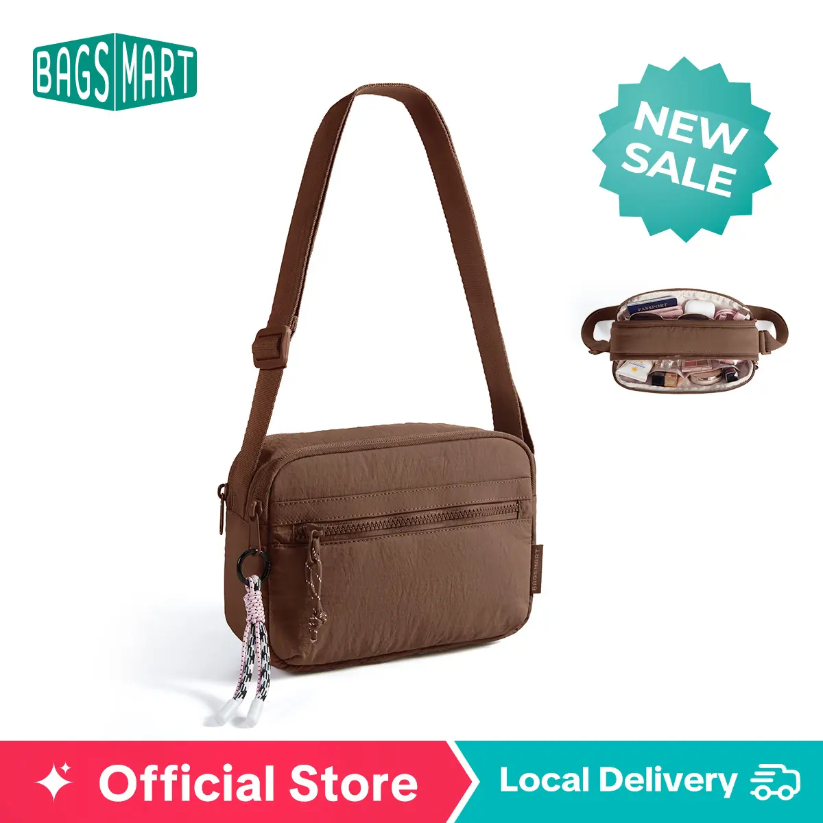 【NEW IN】BAGSMART Cross Body Purse Mini Crossbody Bags for Women Travel Purse Puffy Shoulder Handbag Wallet sohochic tiktokshopstockup 【NEW IN】BAGSMART Cross Body Purse Mini Crossbody Bags for Women Travel Purse Puffy Shoulder Handbag Wallet sohochic tiktokshopstockup