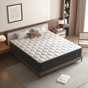 12'14 inch Twin Full Queen King Mattress in a Box, Memory Foam Individual Pocket Springs Mattress, Medium Firm, Perfect for Side Sleepers,  Breathable and Ergonomic Design,  Back Relief Edge Support CertiPUR-US Queen size mattress