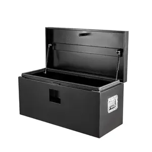 Heavy Duty Aluminum Truck Bed Tool Box, Diamond Plate Storage Chest with Side Handle & Lock Keys, Organizer for Pickup Truck Bed RV Trailer