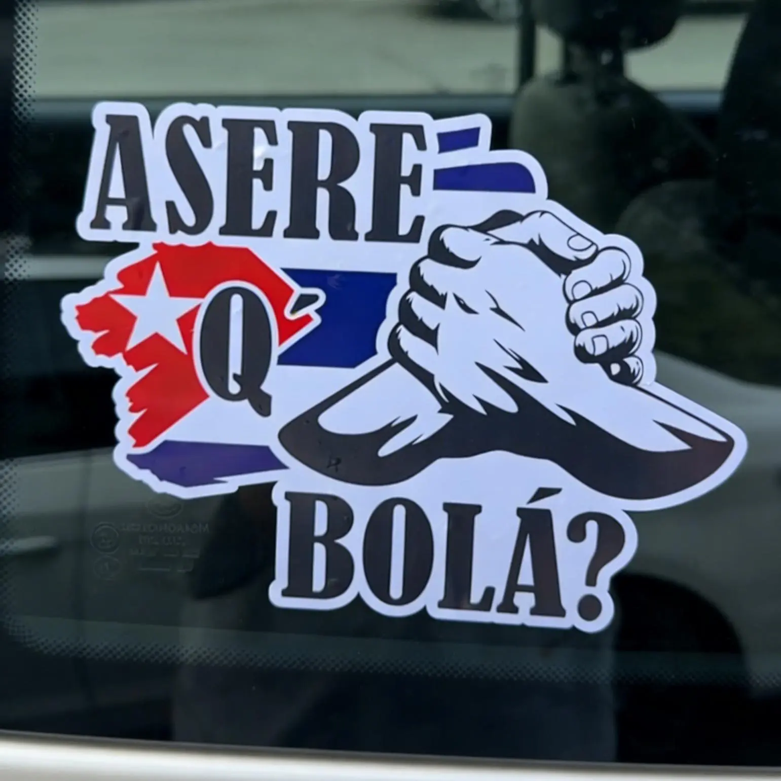 Asere Qué Bolá Decal Cuban Slang Vinyl Sticker Funny Spanish Phrase Waterproof for Car Laptop Tumbler Phone Cuban Culture Gift