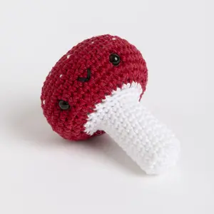 Looops Crochet Kit – Fly Agaric Mushroom Amigurumi for Beginners with Video Tutorials