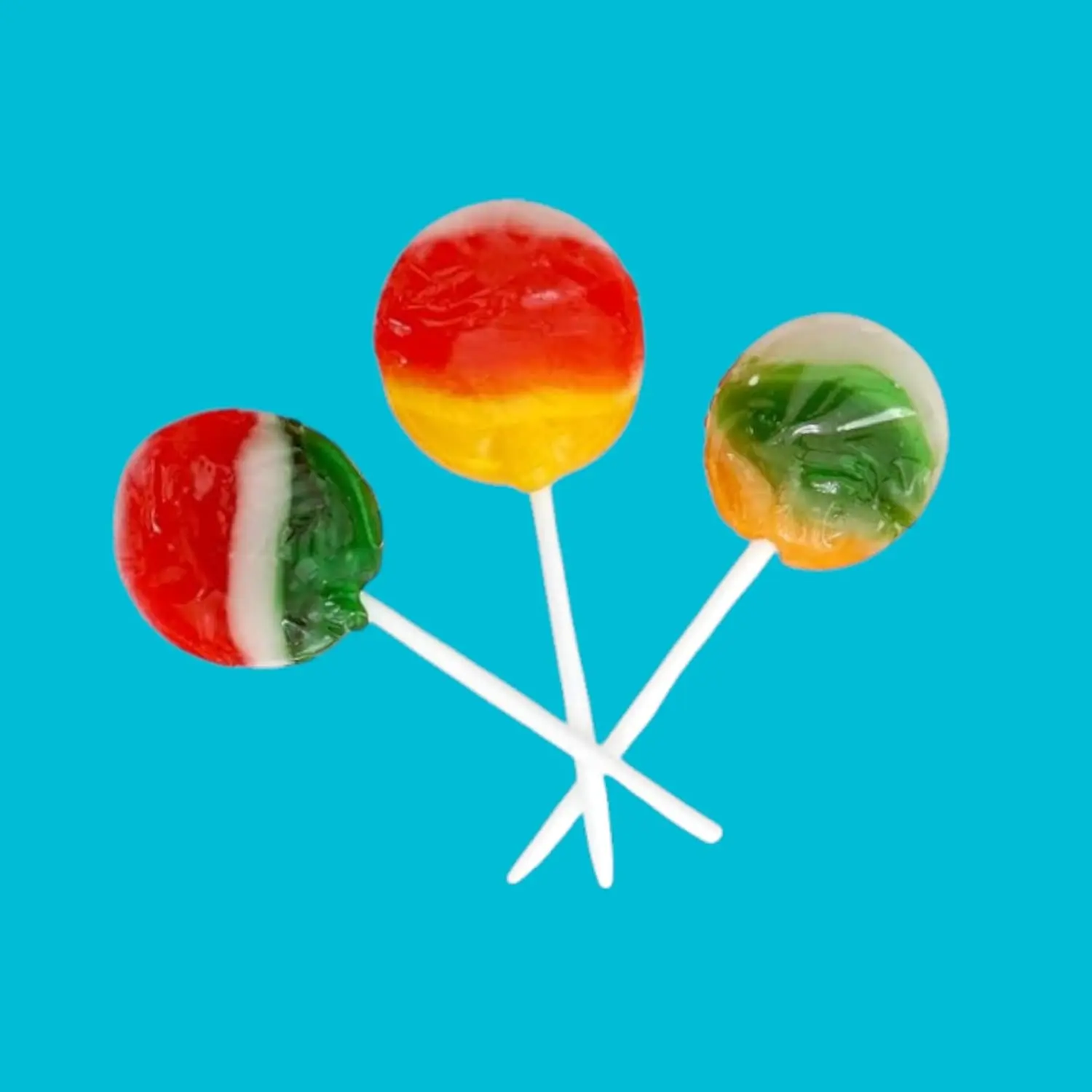 Tiger Pop Lollipops Assorted Mix Fruit Flavors-1.5 lbs Flat and Round Lollipops, Individually Wrapped for Freshness and Convenience- Swirl of Mixed Flavors great for adults and kids of all ages(24 oz)
