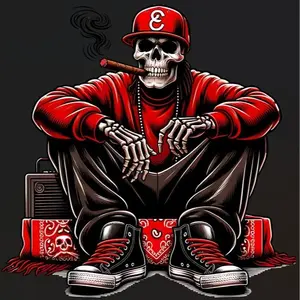 DTF Heat Transfer Prints, Street Style Full-Color Specialty DIY Supply for Tees, Hoodies, Multi-Size Handmade Craft Materials for Kids Apparel