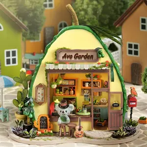 DIY House Assembly Model Building Kit, LED Light Toy House Tool Bag, Wooden Dollhouse Puzzle Set, Perfect Gift for Craft Enthusiasts, Playhouse