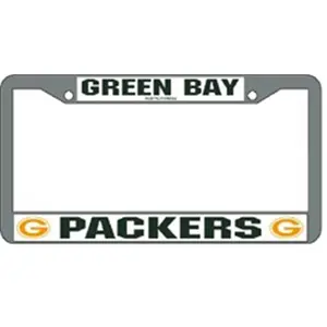 212 MAIN Green Bay Packers Fancy License Plate Frame, Chrome Automotive Car Accessory for Vehicles, Car Accessories