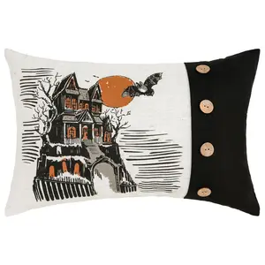 C&F Home 13" x 20" Haunted House Printed Throw Pillow