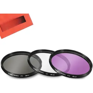 49mm Multi-Coated 3 count Filter Kit (UV-CPL-FLD) for  EF 50mm f/1.8 STM Lens