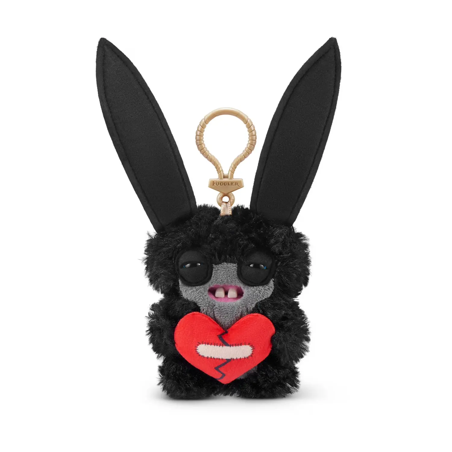 ZURU Fugglers Mini Keyring Series 5 Charm 5" Plushies (Black Lord Long Ears)