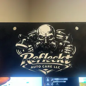 Custom Detailers License Plate Cover