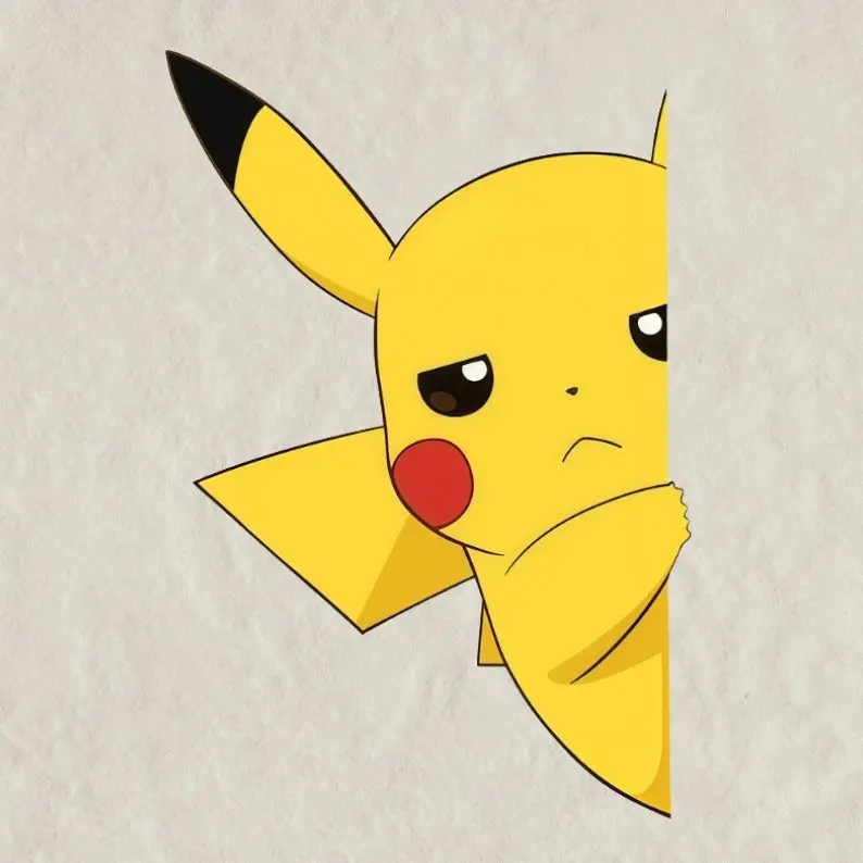 Pikachu Sticker | Vinyl waterproof sticker | Gift for Game lovers Car Decal: Waterproof Ghost Family Sticker for Laptop, Car and Tumbler