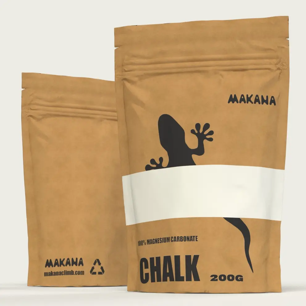 MAKANA Chalk Powder for Rock Climbing, Bouldering, Weight Lifting, Cross Training, Gymnastics, Weight lifting, Tennis & More - 200g