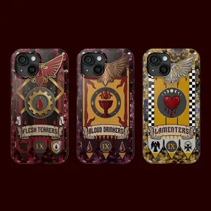 Warhammer 40K Blood Angels Successor Chapter Banner Phone Cases - Choose from Flesh Tearers, Blood Drinkers, or Lamenters - Durable Grimdark Space Marine Protective Smartphone Cover