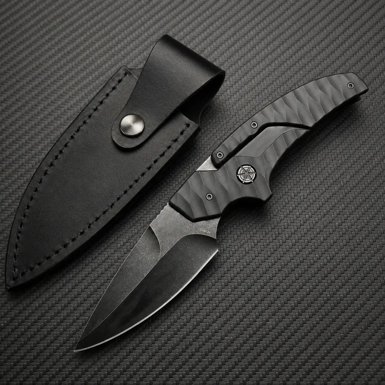 EDC Outdoor Cutting Tool with Sheath Compact Carry for Kitchen & Camping-Kitchen Utility Knife