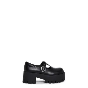Playful Prelude Platform Mary Janes - Black