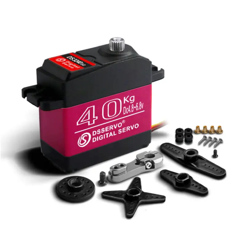 MoreOneRC Servo Motor 40kg High Speed/Torque Stainless Steel Gear Waterproof Standard RC Digital Servos (270 Degree)