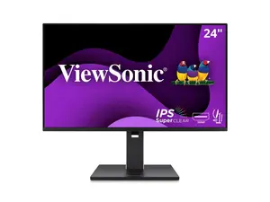ViewSonic VG2451 24 Inch IPS 1080p Ergonomic Monitor with Full Adjustability, 100Hz, 4-Port USB Hub, HDMI, DisplayPort, and USB C Inputs for Home and Office