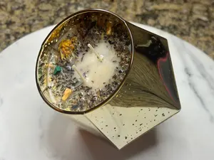 Delusional Manifestor Double Wicked Intention Candle (Wealth & Good Fortune Candle) premium candle