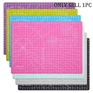 A3/A4/5 Cutting Mat - Cutting Supplies -11.81x8.66 inch double sided PVC board for home office, sewing, quilting, paper and clay art projects - desktop protector