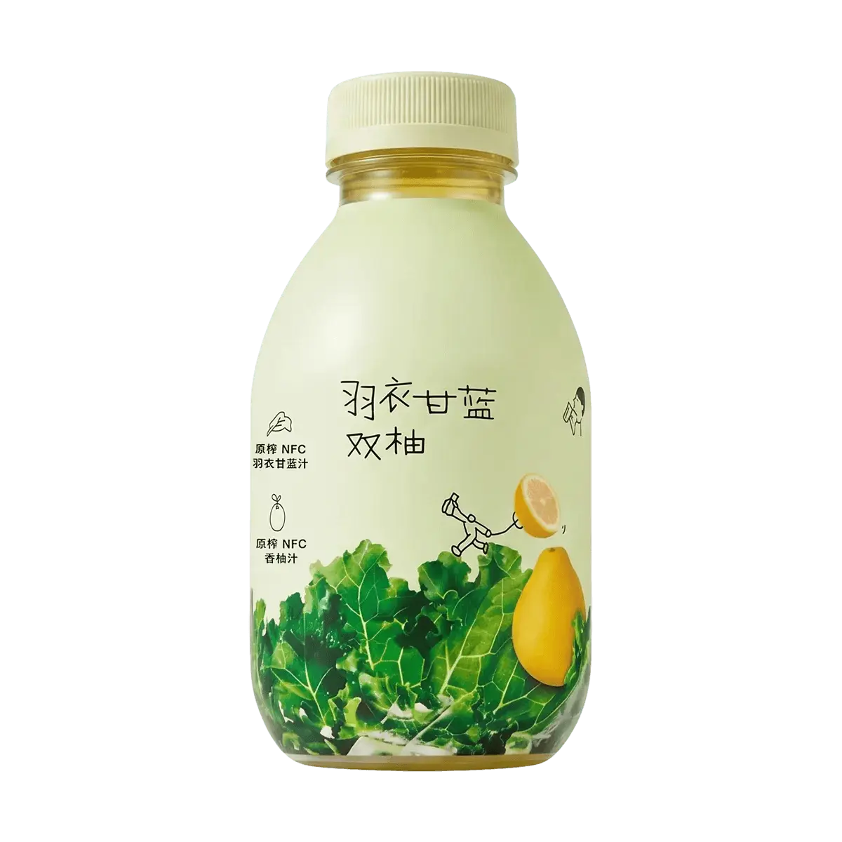 HEYTEA Kale Yuzu Fruit Vegetable Juice 11.83 fl oz - Rich in Dietary Fiber, Liquid Salad