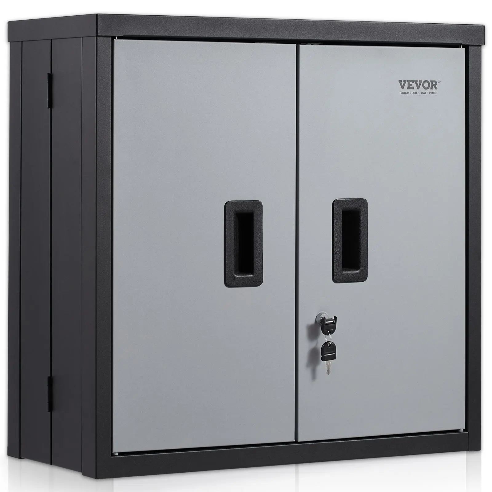 【Backtoschool】VEVOR Foldable Wall-Mount Metal Garage Cabinet Furniture, 26" Heavy-Duty Tool Chest with 240 LBS Capacity, Adjustable Shelf, Magnetic Door - Ideal for Garage Organization, Warehouse Home Use