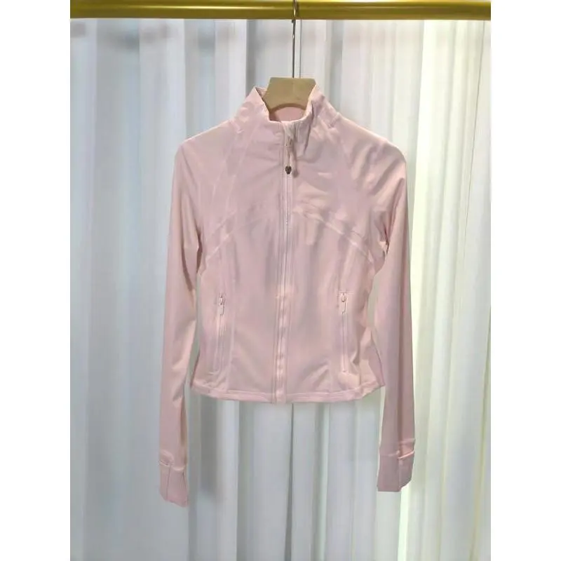 Women's Silver Color Zipper Jacket, Short Sleeve Stand Collar Yoga Coat, Slim Fit Breathable Quick-Dry Sun Protection Outerwear, Sports Jacket Women's Silver Color Zipper Jacket, Short Sleeve Stand Collar Yoga Coat, Slim Fit Breathable Quick-Dry Sun Protection Outerwear, Sports Jacket