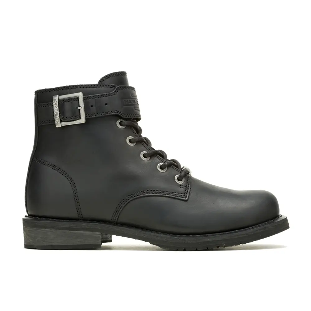 Harley-Davidson Footwear Mens Vntgmoto Short Black Motorcycle Casual Boots Ankle - Black