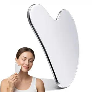 304 Stainless Steel Gua Sha Facial Tools. Comfort Guasha Tool for Face or Body Massage. Skin Care Tool for Body Treatment, Metal Beauty Essentials
