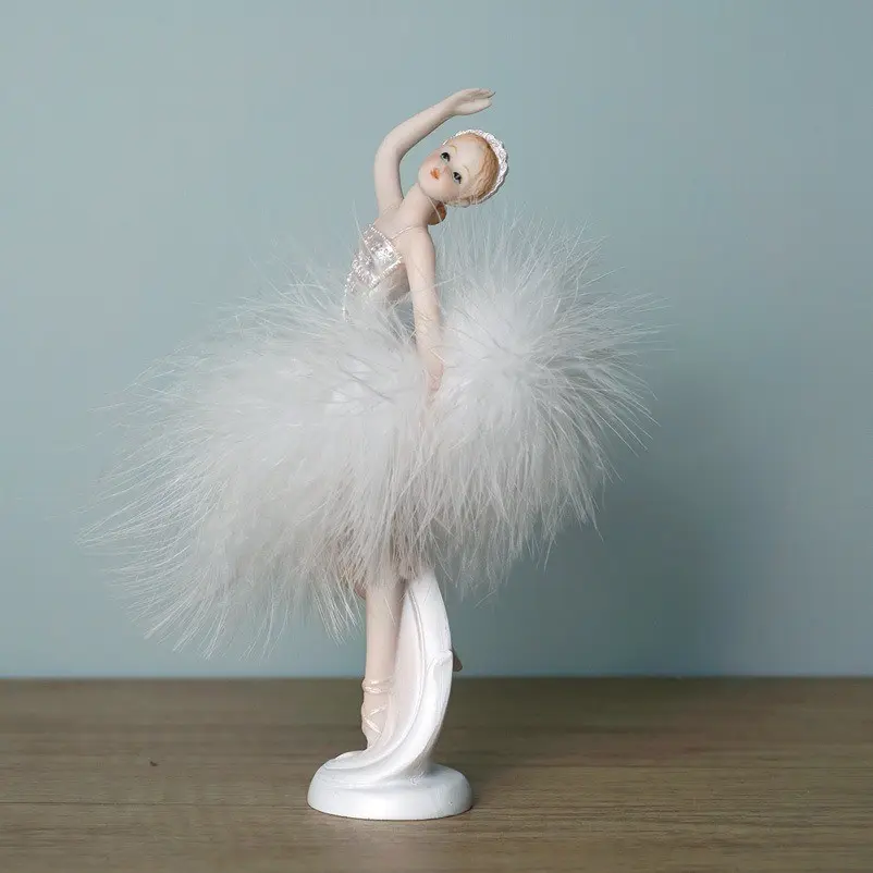 Dancing Girl Ballet Art Sculpture, Resin Desktop Decor, Decorative Figurines, Perfect Gift for Students, Parties, Christmas, Easter, Thanksgiving, Valentine's Day, Birthday