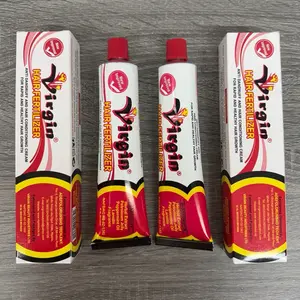 VIRGIN Hair Fertilizer Anti Dandruff and Conditioning Cream SET of 2, Each 125g - 100% Pure Organic Formula for Rapid Healthy Hair Growth -Comfort Shampoo with Aroma-Daily Herbal Peppermint Cleanser.