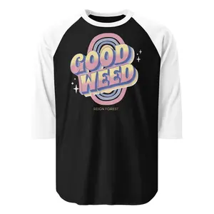 Good Weed - Pink | Unisex 3/4 Sleeve Raglan Shirt | Cannabis Inspired Apparel