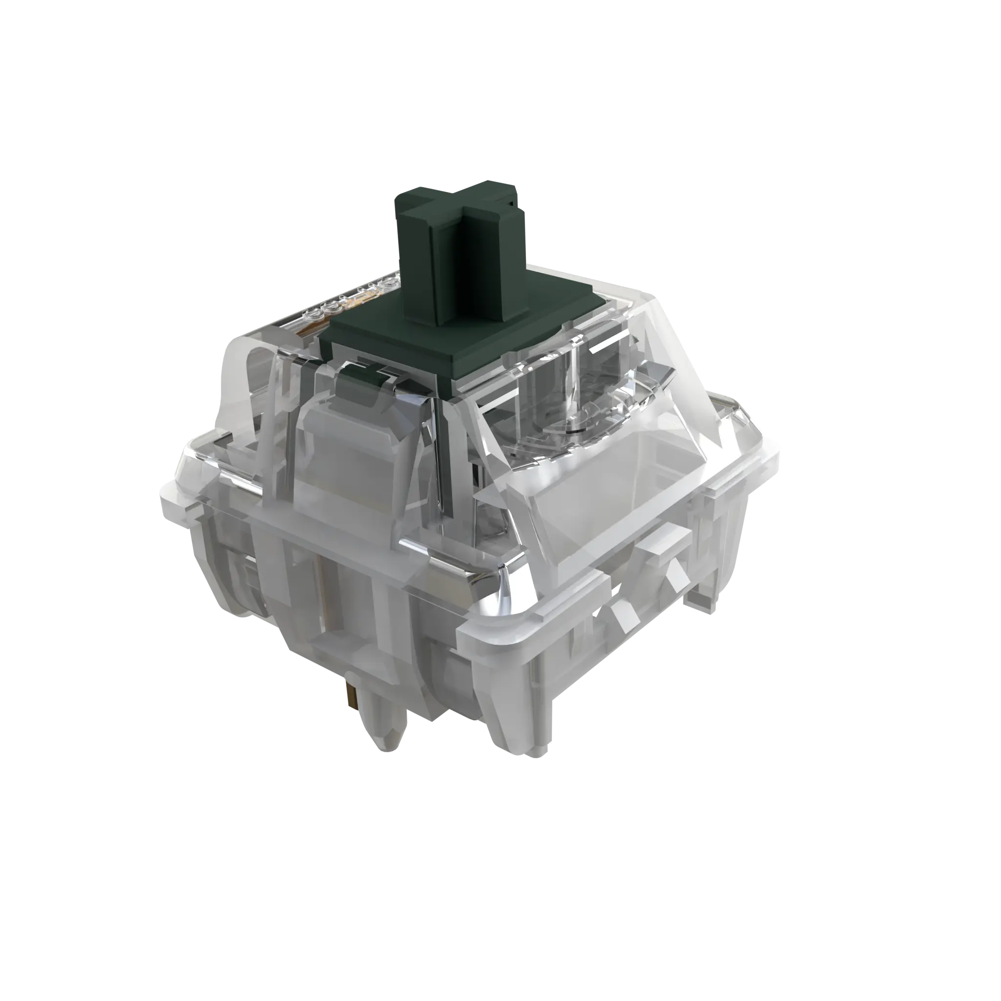 Gateron KAVLORN Pinecrystal Switch Pre-Lubed Linear MX Switch 5-Pin Hot Swappable Transparent PC Housing RGB Switch for Custom Keyboard Builds