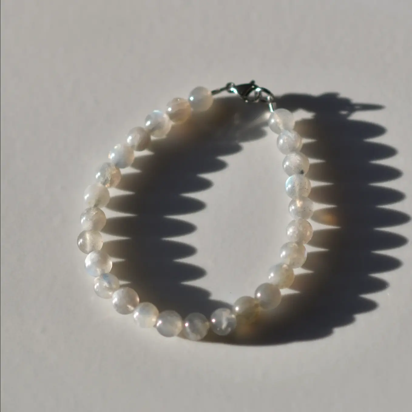 Waterproof Gemstone Bracelet/Anklet, Stainless Steel Gemstone Bracelet, Adjustable Gemstone Anklet, Colorful Gemstone Beaded Bracelet