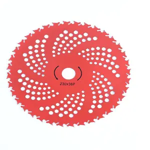 Lawn Mower Blade Alloy, Lawn Mower Saw Blade 230 Mn Steel 36t, Garden Tool Accessories, Round, Durable and Efficient Cutting
