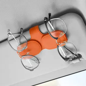 1pc Car Sunglasses Holder Clip, Multifunctional Car Visor Mount, Card Storage Box, Fits All Vehicles, Suitable for All Ages, Car Organizers