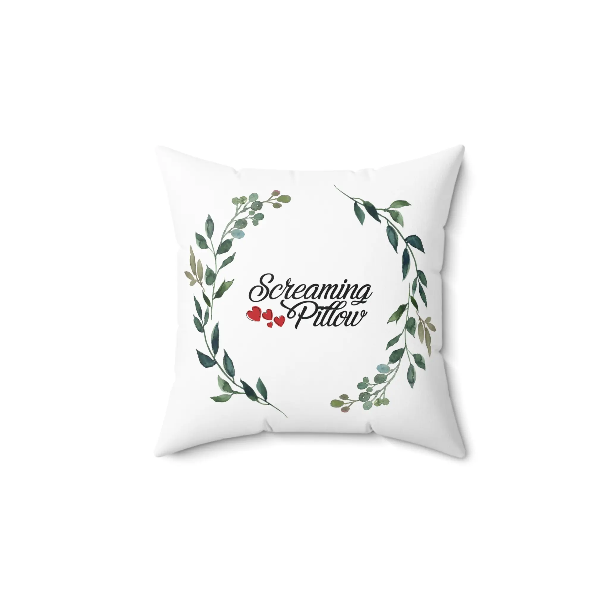 Screaming Pillow – Funny Stress Relief Throw Pillow 14"x14"