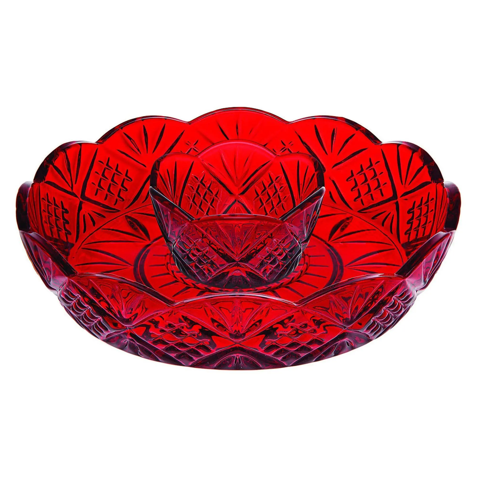Godinger Dublin Red Mini Chip-n-Dip