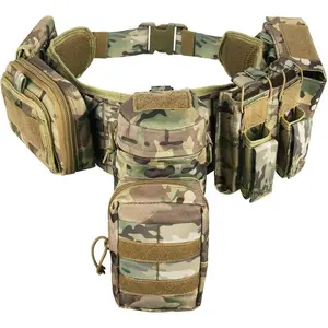 5-in-1 Battle Belts, Tactical Duty Belts for Law Enforcement, Padded Utility Belt with Pouches for Police, Military & Security